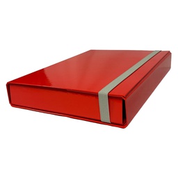 [STL5027] CARTELLA PROGETTO DORSO 5CM C/ELASTICO ROSSO STARLINE