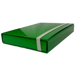 [STL5040] CARTELLA PROGETTO DORSO 5CM C/ELASTICO VERDE STARLINE