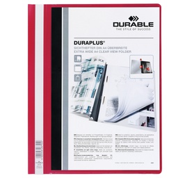 [68108] CARTELLINA A4 AD AGHI PERSONALIZZABILE ROSSO DURAPLUS 2579
