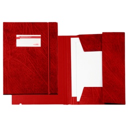 [25595] CARTELLINA ARCHIVIO 3L F ROSSO 25X35CM