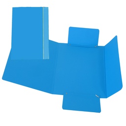 [37538] CARTELLINA C/ELASTICO 17X25CM AZZURRO 40L