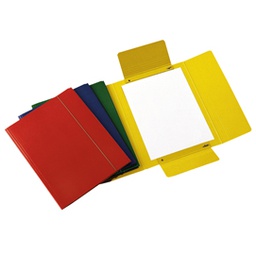[51442] CARTELLINA C/ELASTICO 25X34CM ASSORTITO PRESSPAN 32P