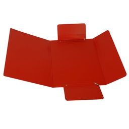 [51438] CARTELLINA C/ELASTICO 25X34CM ROSSO PRESSPAN 32P