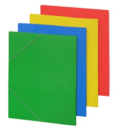 [37545] CARTELLINA C/ELASTICO cartone plastificato 50X70CM AZZURRO 57EL