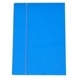 [37545] CARTELLINA C/ELASTICO cartone plastificato 50X70CM AZZURRO 57EL
