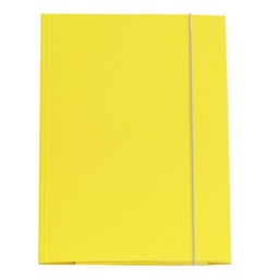 [37534] CARTELLINA CON ELASTICO 32PL 25X34CM GIALLO