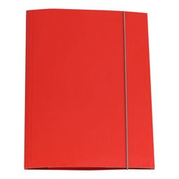 [37530] CARTELLINA CON ELASTICO 32PL 25X34CM ROSSO