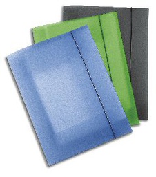 [45669] CARTELLINA CON ELASTICO EKO U110 TRASPARENTE FUME' LEONARDI