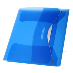 [49451] CARTELLINA CON ELASTICO IN PPL TRASP. BLU FELLOWES
