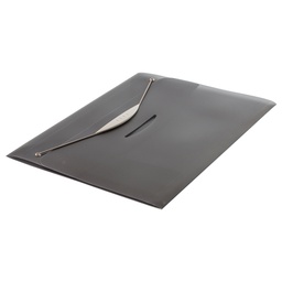 [49452] CARTELLINA CON ELASTICO IN PPL TRASP. GRIGIO FELLOWES