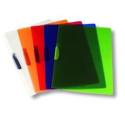 [44727] CARTELLINA CON MOLLA CLIPPER BLU TRASP. ART.F007 LEONARDI