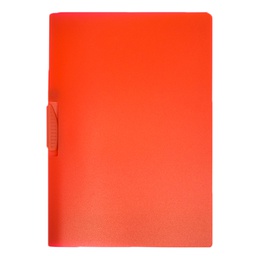 [37550] CARTELLINA CON MOLLA CLIPPER ROSSO TRASP. ART.F007 LEONARDI