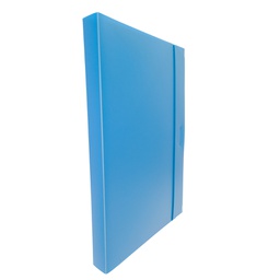 [44800] CARTELLINA PROGETTO 3 U140 AZZURRO C/ELASTICO 24X35 DORSO 3