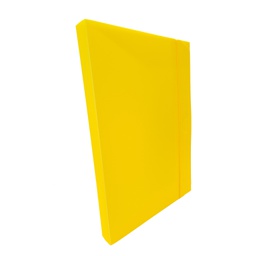[45803] CARTELLINA PROGETTO 3 U140 GIALLO C/ELASTICO 24X35 DORSO 3