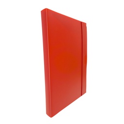 [44799] CARTELLINA PROGETTO 3 U140 ROSSO C/ELASTICO 24X35 DORSO 3