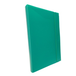 [45804] CARTELLINA PROGETTO 3 U140 VERDE C/ELASTICO 24X35 DORSO 3
