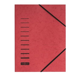 [86590] Cartellina rossa con elastico in cartoncino A4 PAGNA