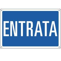 [79826] CARTELLO ALLUMINIO 30x20cm 'Entrata'