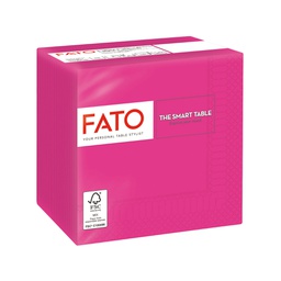 [96616] 100 tovaglioli carta 24x24cm 2 Veli Fucsia Fato