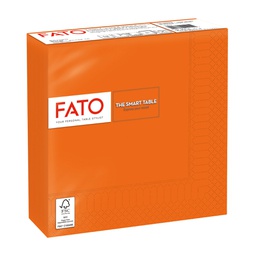 [96619] 50 tovaglioli carta 33x33cm 2 Veli Arancio Fato