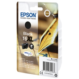 [EPST16314012] CARTUCCIA A PIGMENTI NERO EPSON DURABRITE ULTRA, SERIE 16XL/PENNA E CRUCIVERBA,