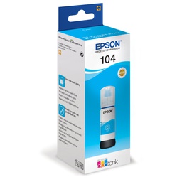 [EPST00P240] CARTUCCIA INCHIOSTRO 104, FLACONE CIANO DA 65 ml