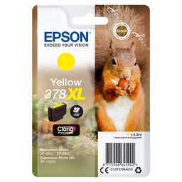 [EPST37944010] CARTUCCIA INCHIOSTRO GIALLO 378XL SCOIATTOLO