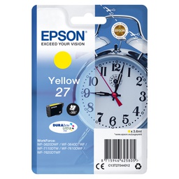 [EPST27044012] CARTUCCIA INCHIOSTRO GIALLO DURABRITE ULTRA, SERIE 27/SVEGLIA