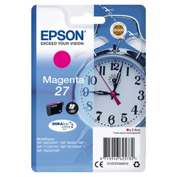 [EPST27034012] CARTUCCIA INCHIOSTRO MAGENTA DURABRITE ULTRA, SERIE 27/SVEGLIA