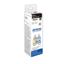 [EPST664140] CARTUCCIA INCHIOSTRO T6641 NERO INK IN BOTTLE 70ML