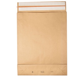 [97516] 100 Sacchetti a fondo quadro E-Green carta kraft avana 45x57x10 +10 cm