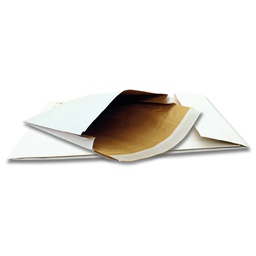 [97509] 100 Sacchetti bianchi a tre strati con soffietto Soft Pack B4 25x35,3x5cm