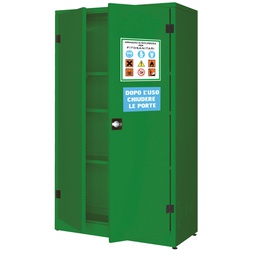 [97460] Armadio di sicurezza per fitosanitari e pesticidi 107,5x50x185cm verde