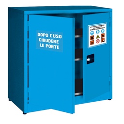 [97462] Armadio di sicurezza per liquidi chimici 107,5x50x110cm blu