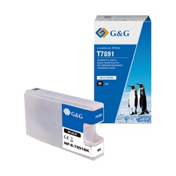 [GGNINKE7891] Cartuccia ink compatibile GG Nero per Epson workforce pro wf-5690dwf/ wf-5620dw