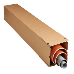 [97845] 10 Scatole a tubo Square Box 10,5x10,5x71,5cm chiusura strip