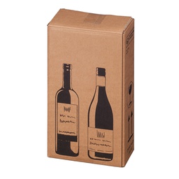 [97525] 10 Scatole per due bottiglie Wine Pack 20,4x10,8x36,8cm