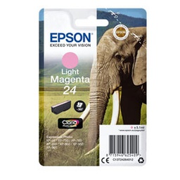 [EPST24264012] CARTUCCIA MAGENTA-CHIARO CLARIA PHOTO HD SERIE 24 ELEFANTE