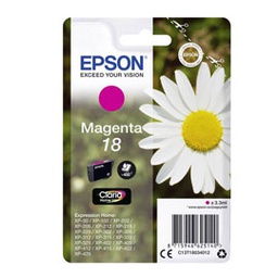 [EPST18034012] CARTUCCIA MAGENTA EPSON CLARIA HOME SERIE 18/MARGHERITA IN CONF. BLISTER RS