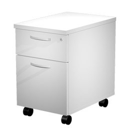 [79920] CASSETTIERA 1 CASS.+ 1 CLASSIFICATORE con RUOTE BIANCO - AGORA'