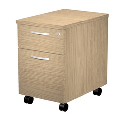 [76687] CASSETTIERA 1 CASS.+ 1 CLASSIFICATORE con RUOTE ROVERE - AGORA'