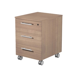 [74308] CASSETTIERA 3CASS. c/ruote 41,8x52x61,5cm CILIEGIO AR.- PRESTIGE