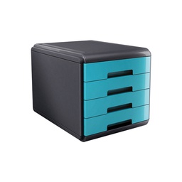 [74998] Cassettiera 4 cassetti 45mm MyDesk turchese ARDA