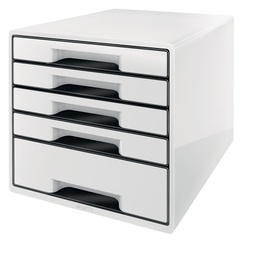 [83028] Cassettiera drawer Cabinet CUBE 5 bianco Leitz