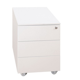 [86657] Cassettiere in metallo 3CASS. 40x59x54cm Bianco Kub8