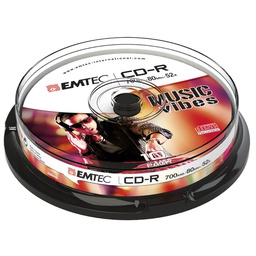 [EMTC801052SL] CD-R EMTEC 80MIN/700MB 52X SLIM CASE (kit 10pz