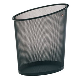 [61921] Cestino gettacarte 18lt MESH in rete metallica nero ALBA