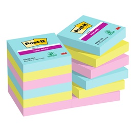 [94373] Cf. 12pz 90fg. Post-it® Super Sticky 47,6x47,6mm 622-12SS-COS Cosmic