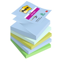 [94356] Cf. 5pz blocco 90foglietti Post-it® Super Sticky Z-Notes 76x76mm R330-5SS-OAS