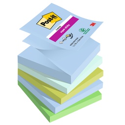 [94356] Cf. 5pz blocco 90foglietti Post-it® Super Sticky Z-Notes 76x76mm R330-5SS-OAS